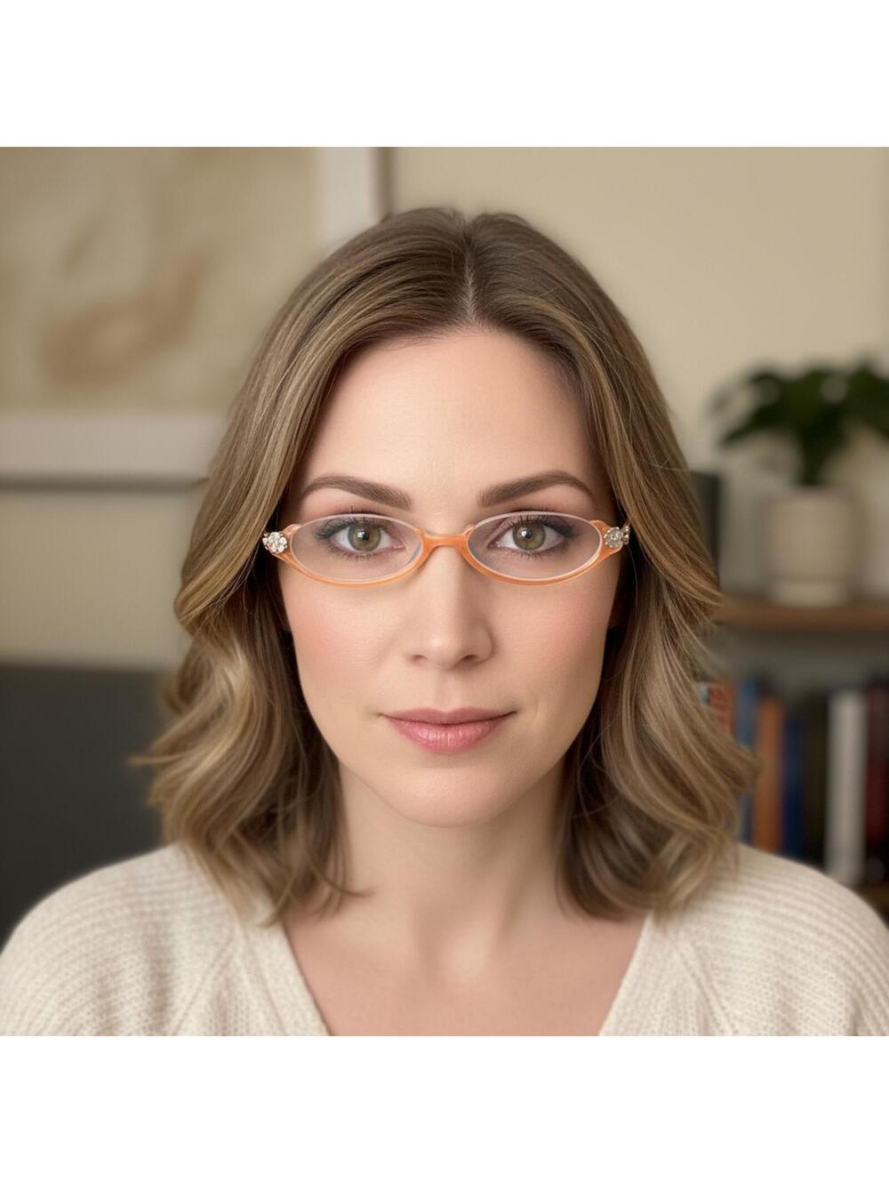 Brighton Orange Oval readers +1.0 Garden of Eden RARE!